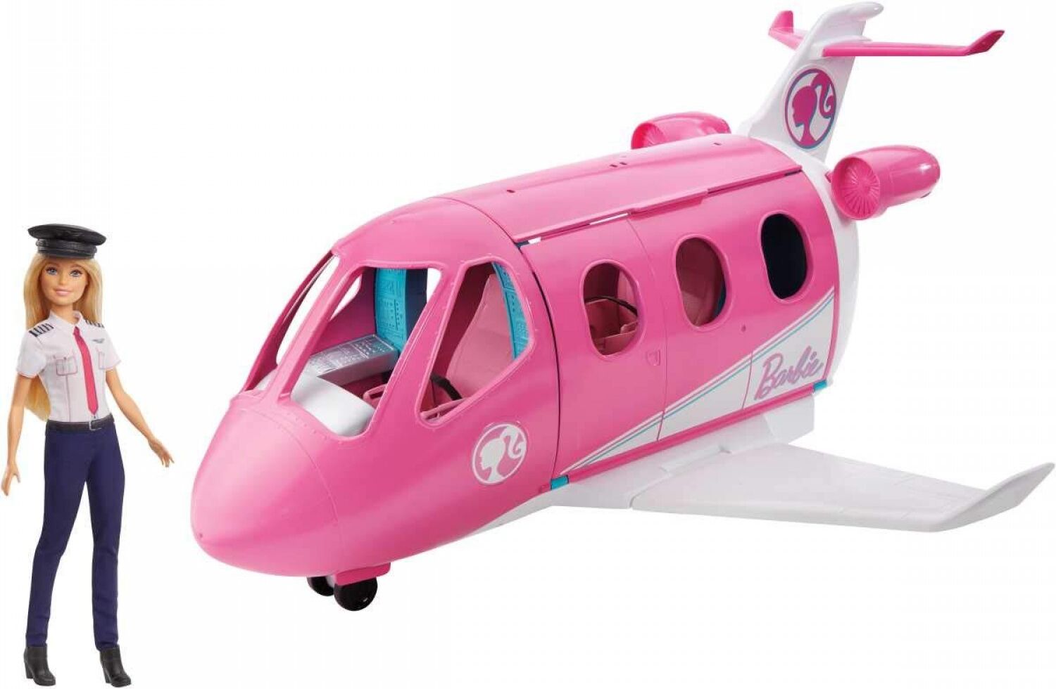 Barbie Mobilier coffret poupée pilote et son Avion de Rêve Barbie Mobilier coffret poupée pilote et son Avion de Rêve
