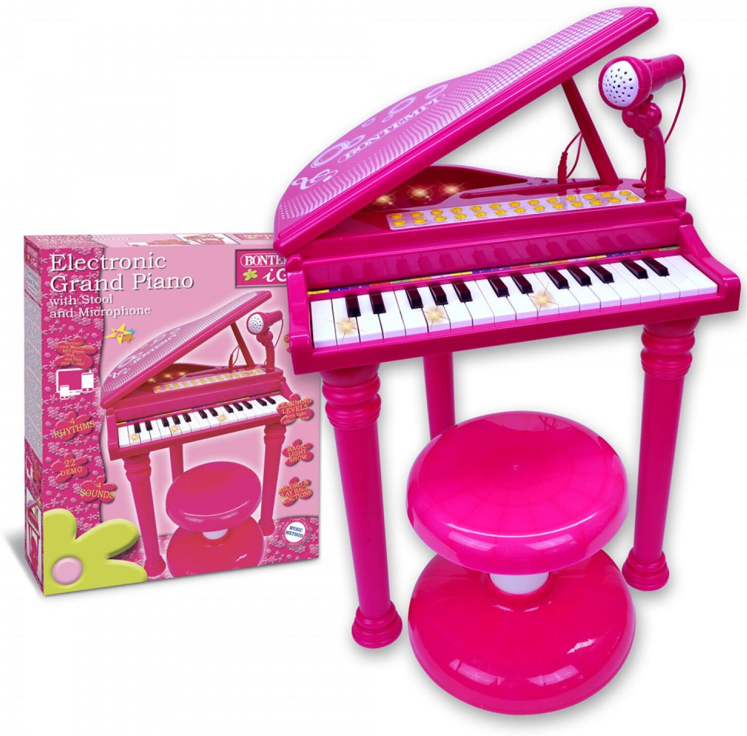 Bontempi Piano électronique Bontempi Pink Tail Bontempi Piano électronique Bontempi Pink Tail
