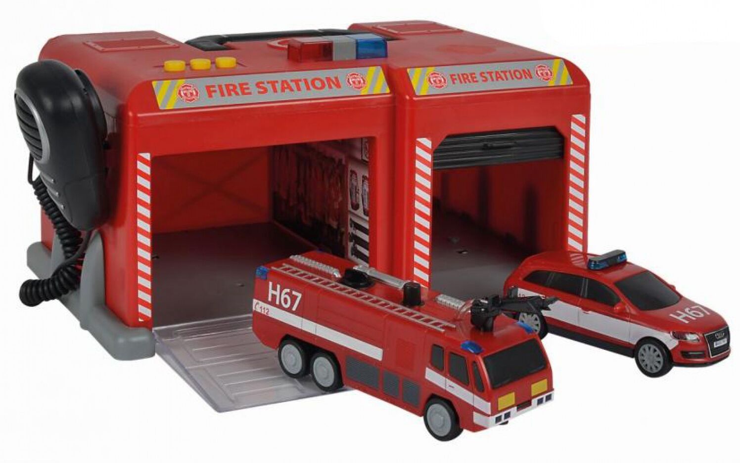 Simba Station Dickie par Simba Sos avec 2 véhicules de pompiers Simba Station Dickie par Simba Sos avec 2 véhicules de pompiers