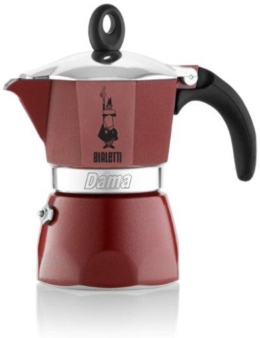 Bialetti Cafetière italienne aluminium rouge 3 tasses - Bialetti