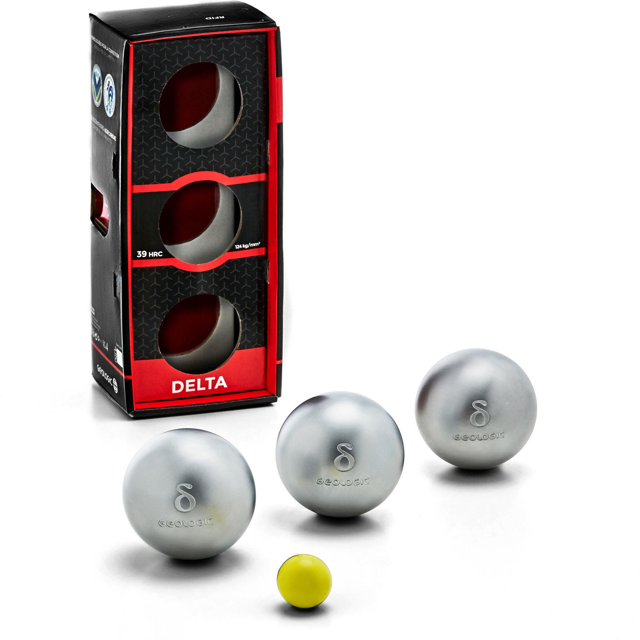 GEOLOGIC 3 BOULES DE PÉTANQUE COMPÉTITION DEMI-TENDRES DELTA - GEOLOGIC - 73 MM 720 Striée GEOLOGIC 3 BOULES DE PÉTANQUE COMPÉTITION DEMI-TENDRES DELTA - GEOLOGIC - 73 MM 720 Striée