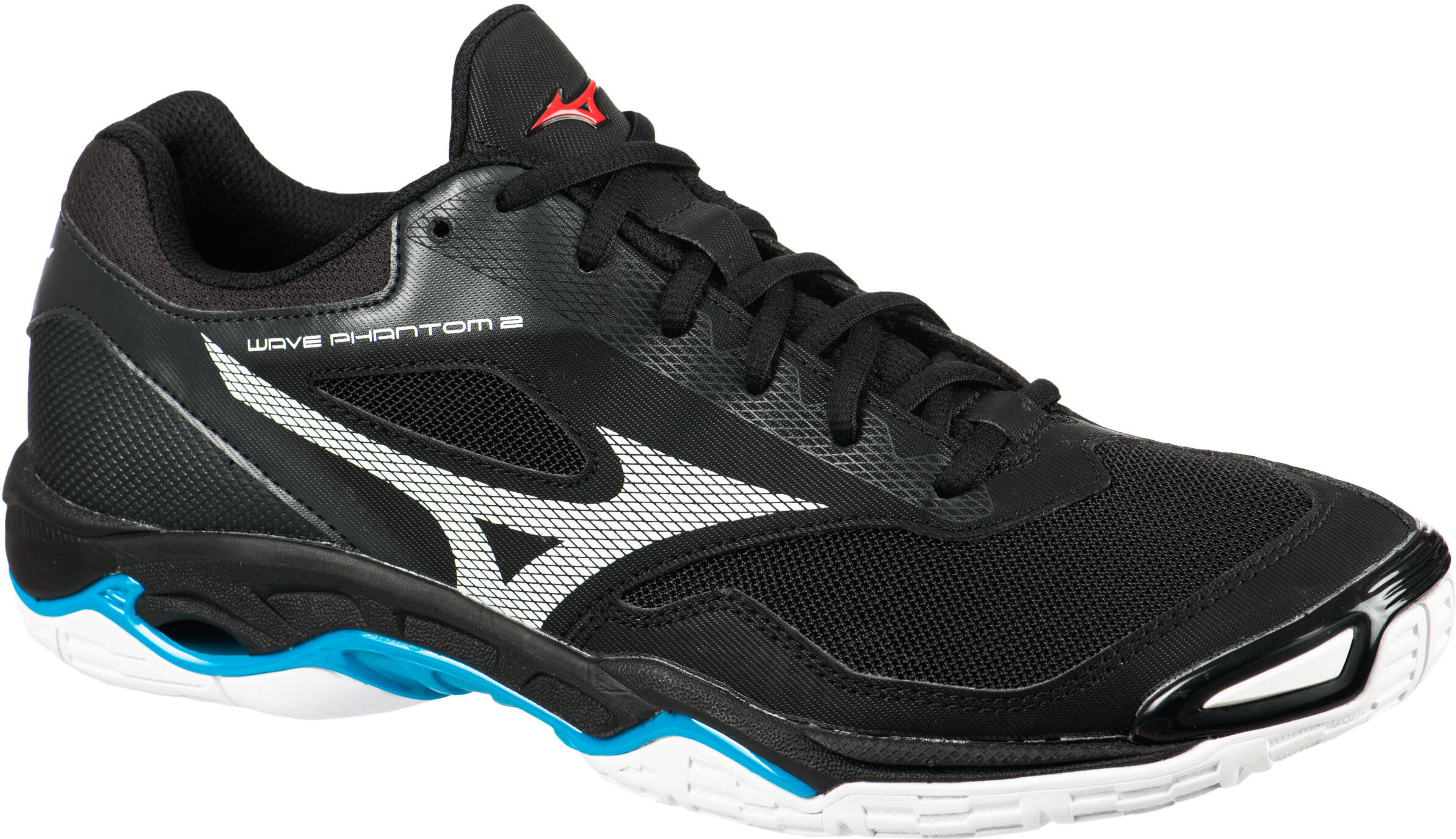 MIZUNO Chaussures de handball homme WAVE PHANTOM 2 noir/blanc - MIZUNO - 47 MIZUNO Chaussures de handball homme WAVE PHANTOM 2 noir/blanc - MIZUNO - 47