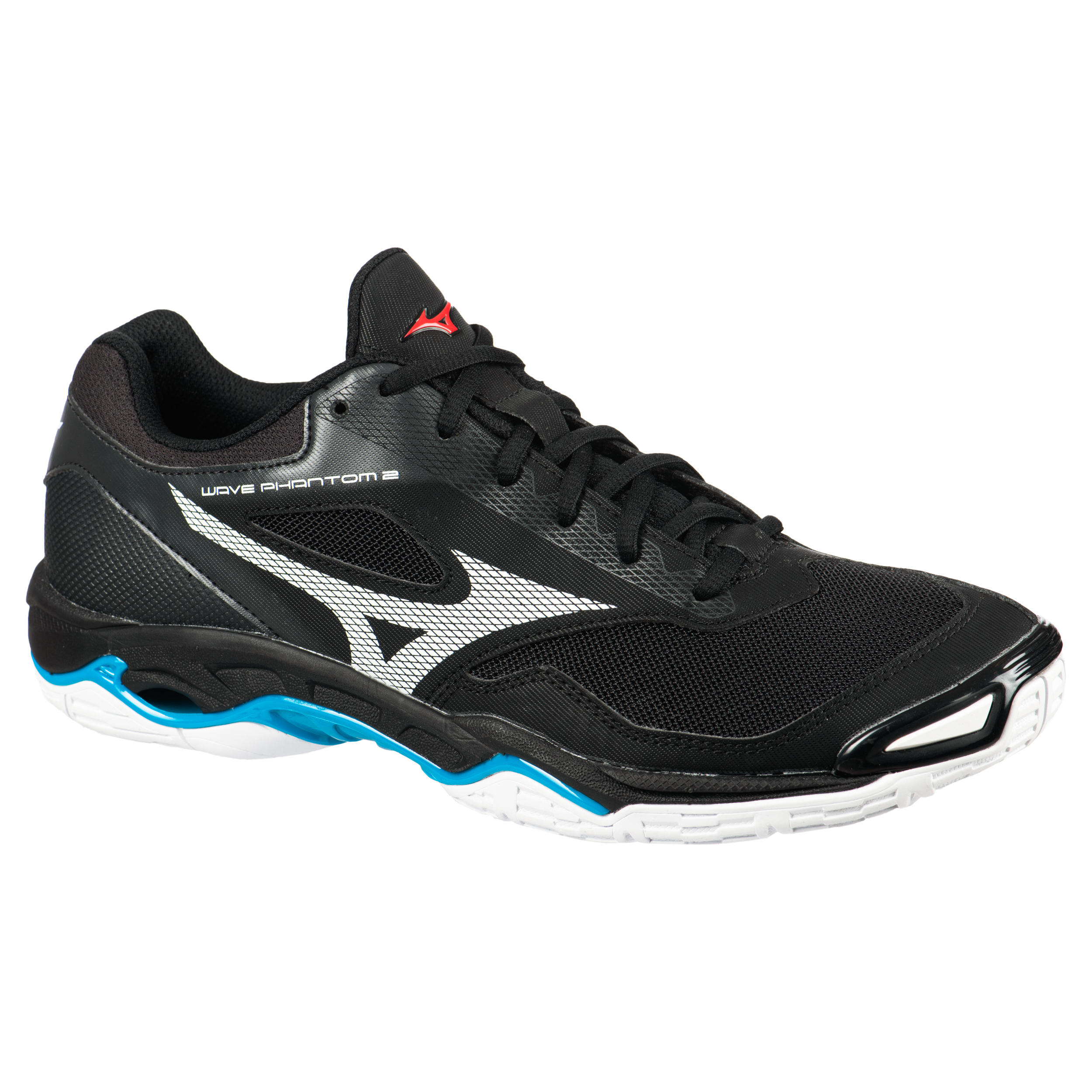 MIZUNO Chaussures de handball homme WAVE PHANTOM 2 noir/blanc - MIZUNO - 41 MIZUNO Chaussures de handball homme WAVE PHANTOM 2 noir/blanc - MIZUNO - 41
