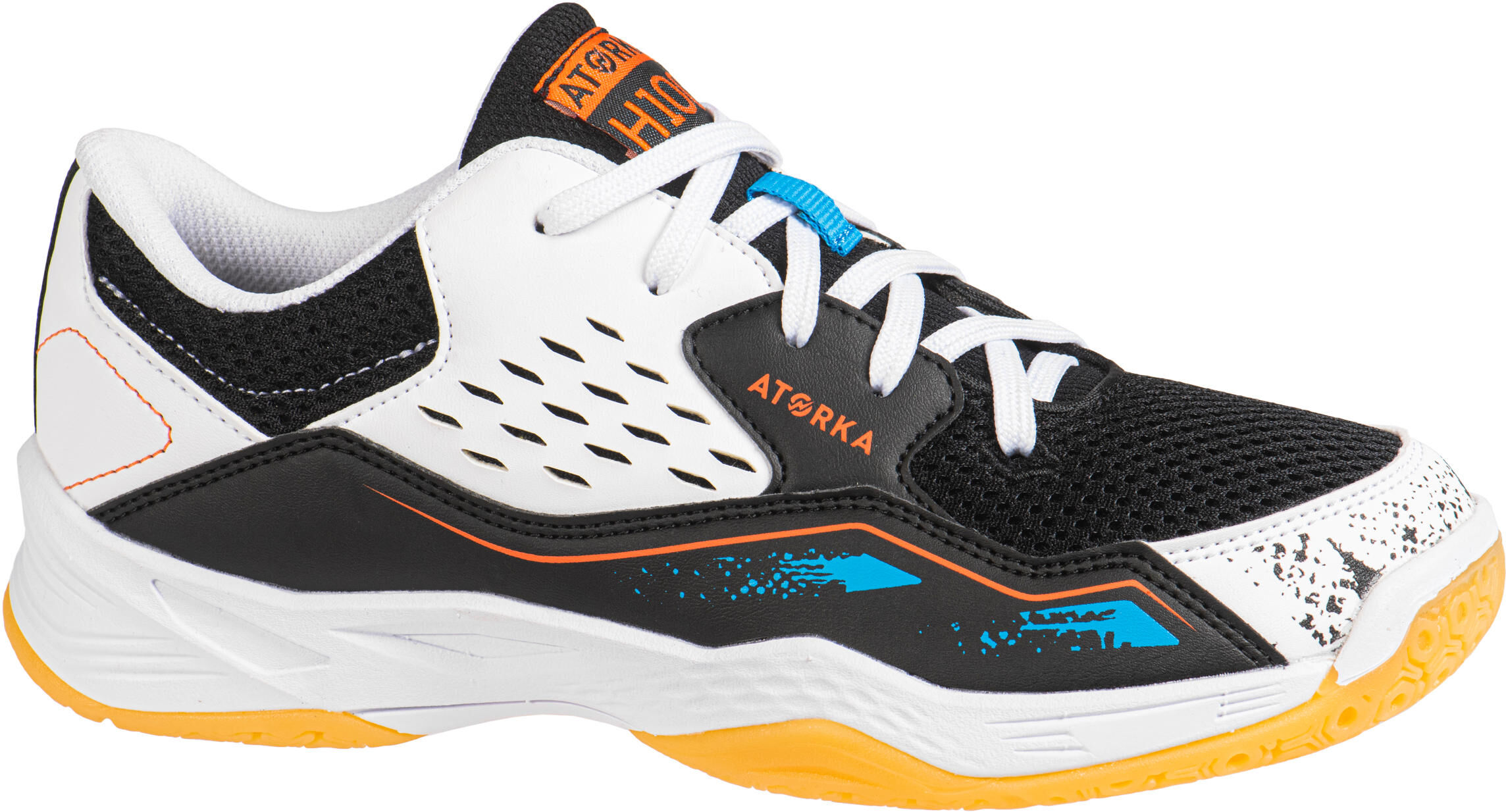 ATORKA Chaussures de handball enfant H100 avec lacets blanc/noir - ATORKA - 37