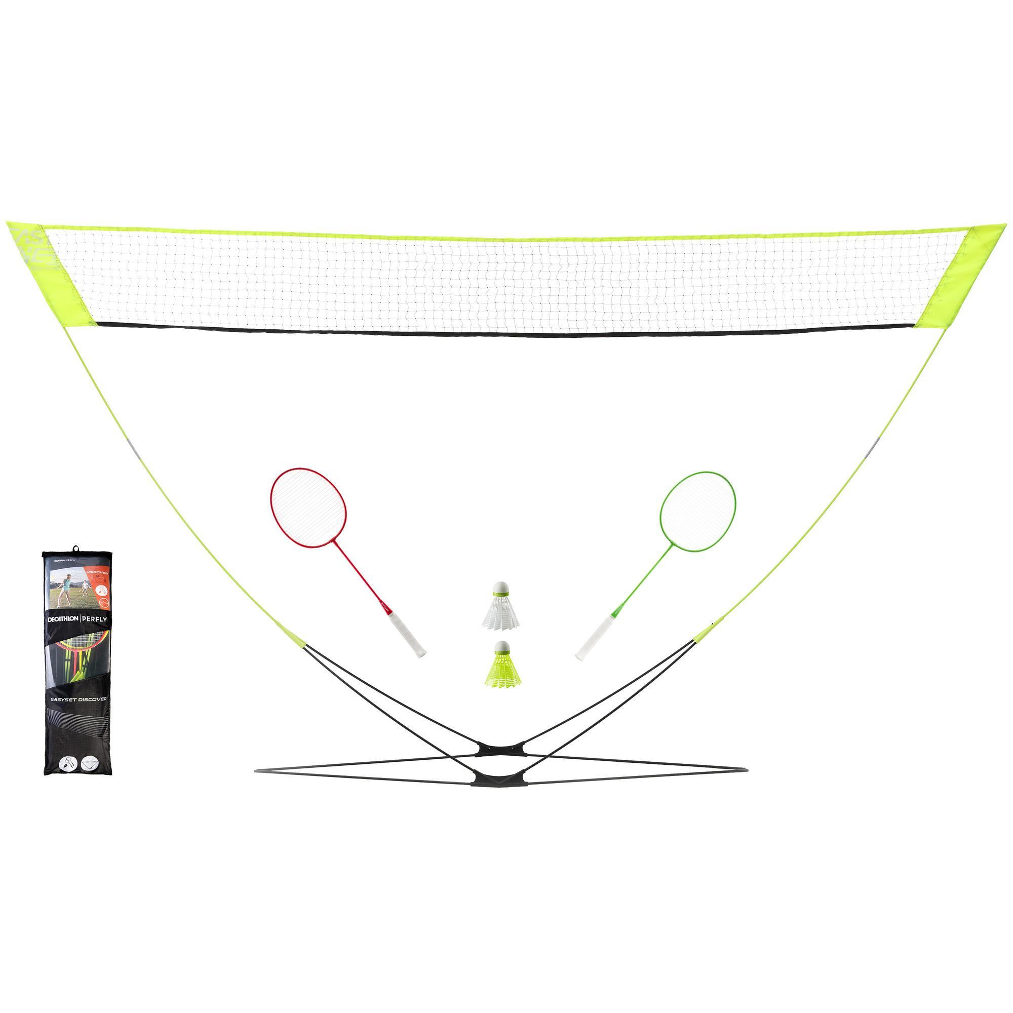 PERFLY Filet de Badminton Easy Set Discover - Jaune - PERFLY - SANS TAILLE
