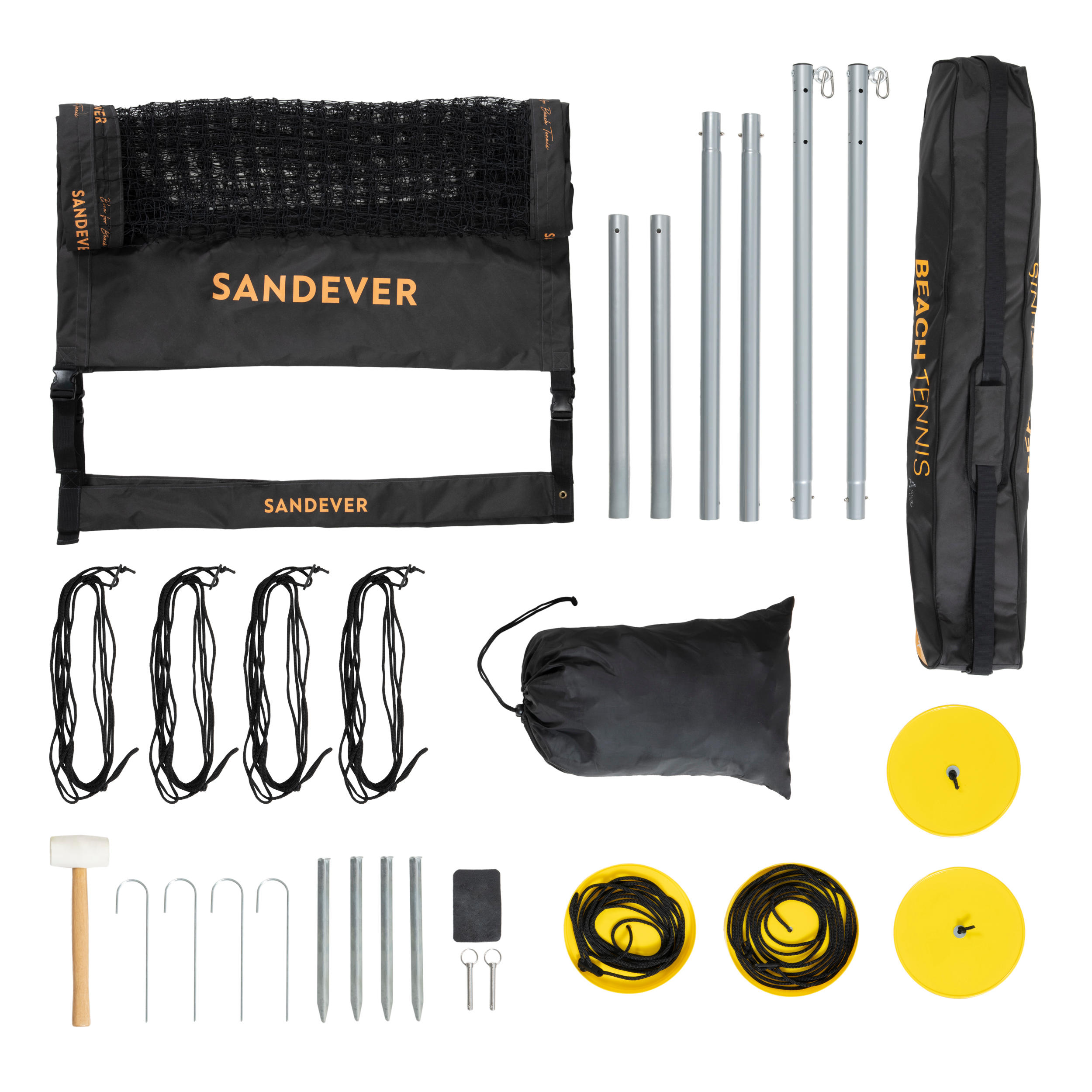 SANDEVER Kit Beach Tennis BTK 500 (poteaux, filet) - SANDEVER - SANS TAILLE