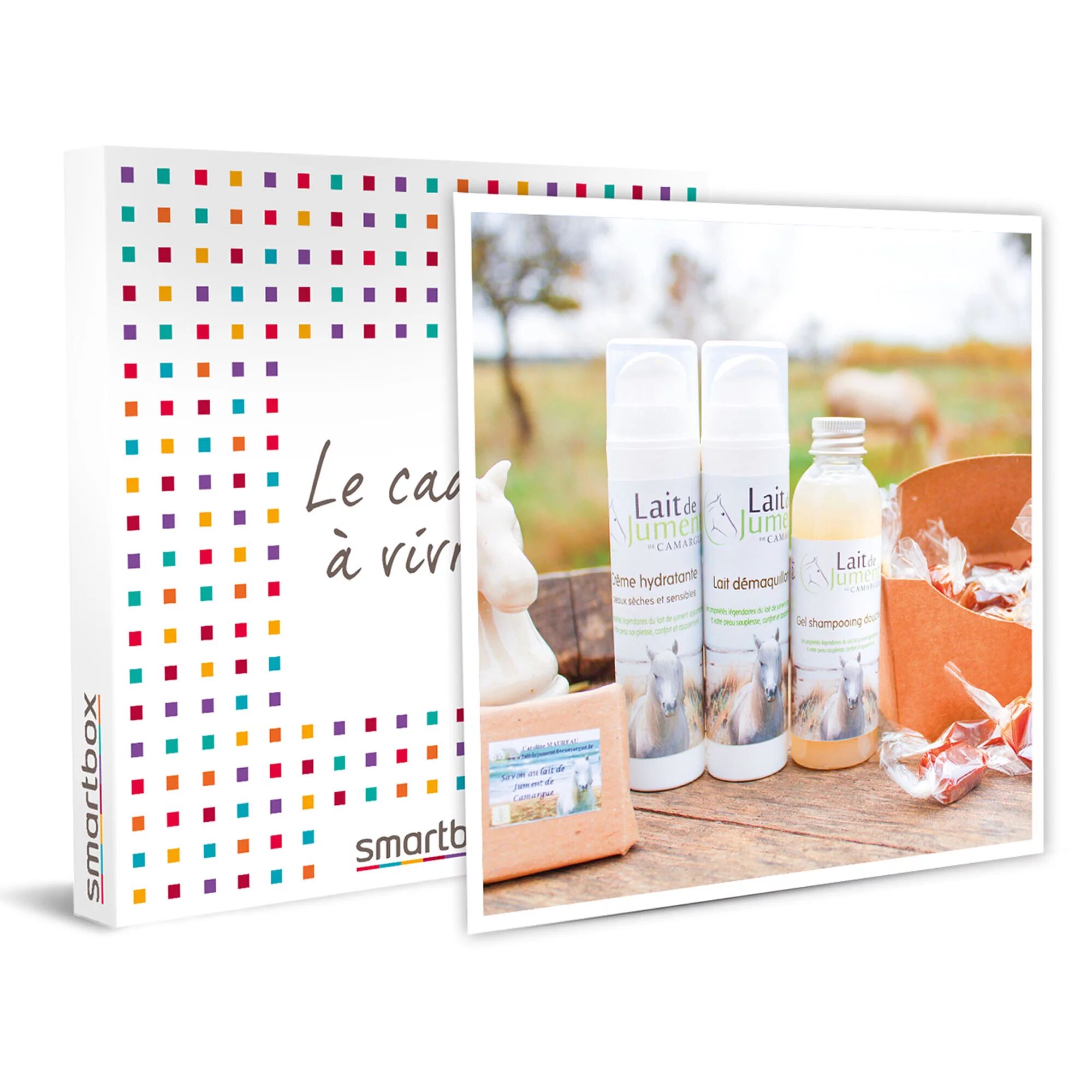 Smartbox Coffret de soins hydratants au lait de jument de Camargue Coffret cadeau Smartbox