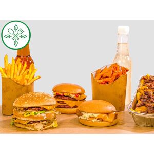 Smartbox Repas gourmand et éthique : burger avec frites dans un fast-food 100 % vegan Coffret cadeau Smartbox