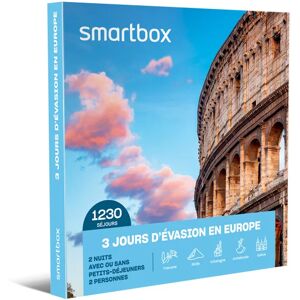 Smartbox 3 jours d'évasion en Europe Coffret cadeau Smartbox