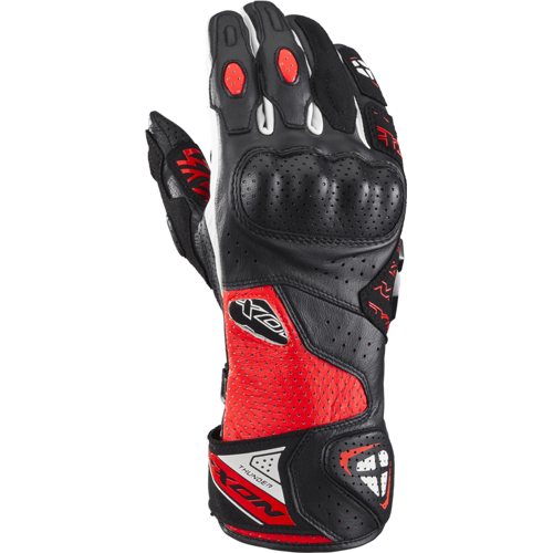 Gants Moto Ixon Thunder Air Noir-Rouge-Blanc -