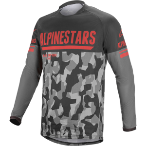 Maillot Cross Alpinestars Venture R Gris-Camouflage-Rouge -