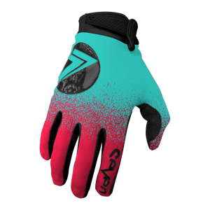 Gants Cross Enfant Seven Annex 7 Dot Rouge Neon -