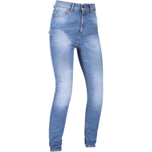 Jean Moto Femme Richa Second Skin Court Bleu Delave -