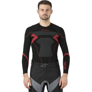 Maillot Technique Acerbis X-Body Winter Noir-Rouge -