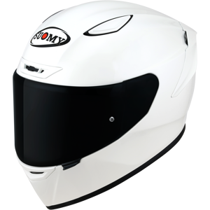 Casque Integral Suomy Track-1 Plain Blanc -