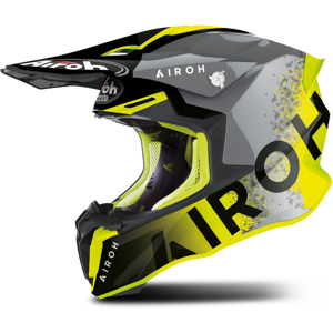 Casque Cross Airoh Twist 2.0 Lift Jaune Brillant -