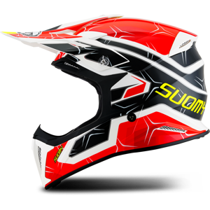 Casque Cross Suomy X-Wing Subatomic Noir-Rouge -