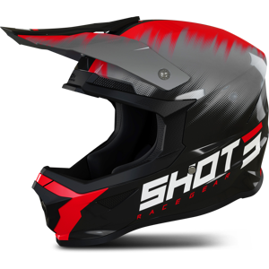 Shot Race Gear Casque Cross Shot Furious Versus Rouge -