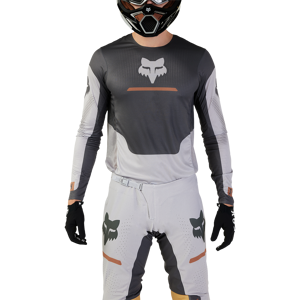 Maillot Cross FOX Racing Flexair Optical Gris Acier -