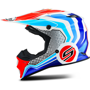 Casque Cross Suomy Speed Pro Forward Mips Bleu-Blanc -