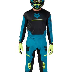 Maillot Cross FOX Racing Flexair Optical Bleu Maui 