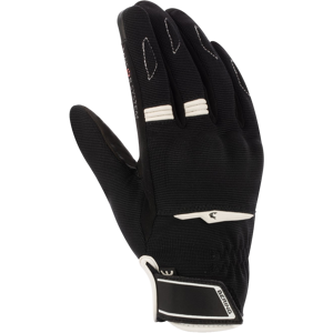 Gants Moto Femme Bering Lady Fletcher EVO Noir-Blanc -