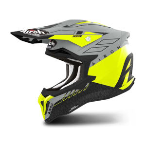 Casque Cross AIROH Strycker Skin Jaune Mat -