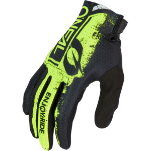 Gants Cross O'Neal MATRIX SHOCKER V.23 Noir-Jaune Neon -