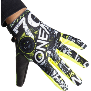 Gants Cross Enfant O'Neal Matrix Attack Noir-Jaune Fluo -