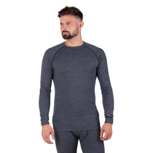 Maillot Technique Raven Merino Gris-Noir -