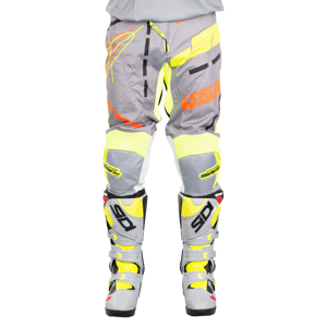 Pantalon Cross JT Racing Hyperlite Blueprint Gris-Noir-Jaune Fluo -