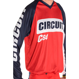 Maillot Cross Circuit Marea Blanc-Rouge-Bleu -