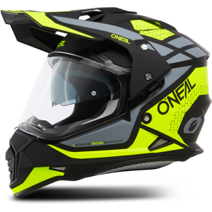 Casque Adventure O'Neal Sierra R Jaune Neon-Noir-Gris -