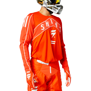 Maillot Cross Shift Black Label Veem Orange-Blanc -