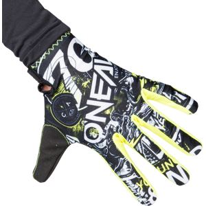 Gants Cross O'Neal Matrix Attack Noir-Jaune Neon -