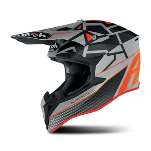 Casque Cross Enfant Airoh Wraap Mood Orange -