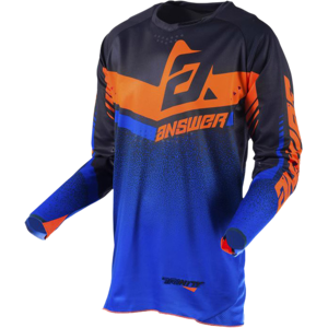 Answer Racing Maillot Cross Answer Trinity Noir-Cobalt-Orange Fluo -