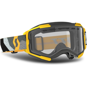 Masque Cross Scott Fury Enduro Camouflage Gris/Jaune/Clair -