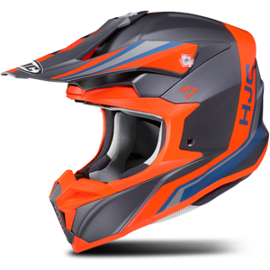 Casque Cross HJC i50Flux Gris-Orange -