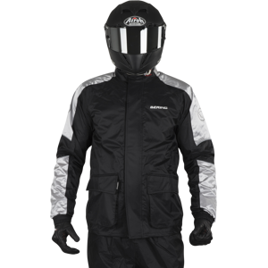 Veste de Pluie Bering Maniwata Noir-Argent -