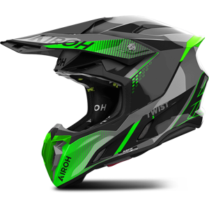 Casque Cross Airoh Twist 3 Shard Vert Brillant -