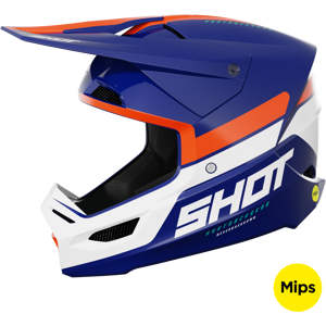 Shot Race Gear Casque Cross Shot Race Mips Iron Bleu-Orange -