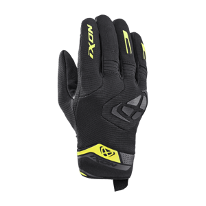 Gants Moto Ixon Mig 2 Noir-Jaune Vif -