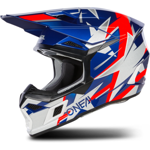 O'Neal Casque Cross OaNeal 3SRS Ride Bleu-Blanc-Rouge -