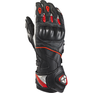 Gants Moto Ixon Tornado Air Noir-Blanc-Rouge -