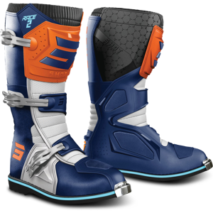 Shot Race Gear Bottes Cross Enfant Shot Race 2 Bleu-Orange -