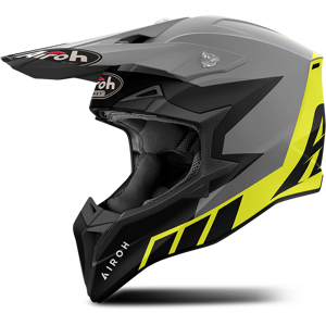 Casque Cross Airoh Wraaap Reloaded Jaune Mat -