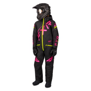 Combinaison Enfant FXR CX Noir-Raspberry Fade -