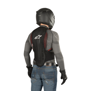 Dorsale Alpinestars Nucleon KR 2 Noir Fume et Rouge 