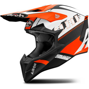 Casque Cross Airoh Wraaap Feel Orange Mat -